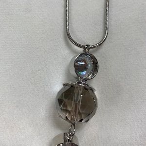 Crystal Drop Necklace - Long Length